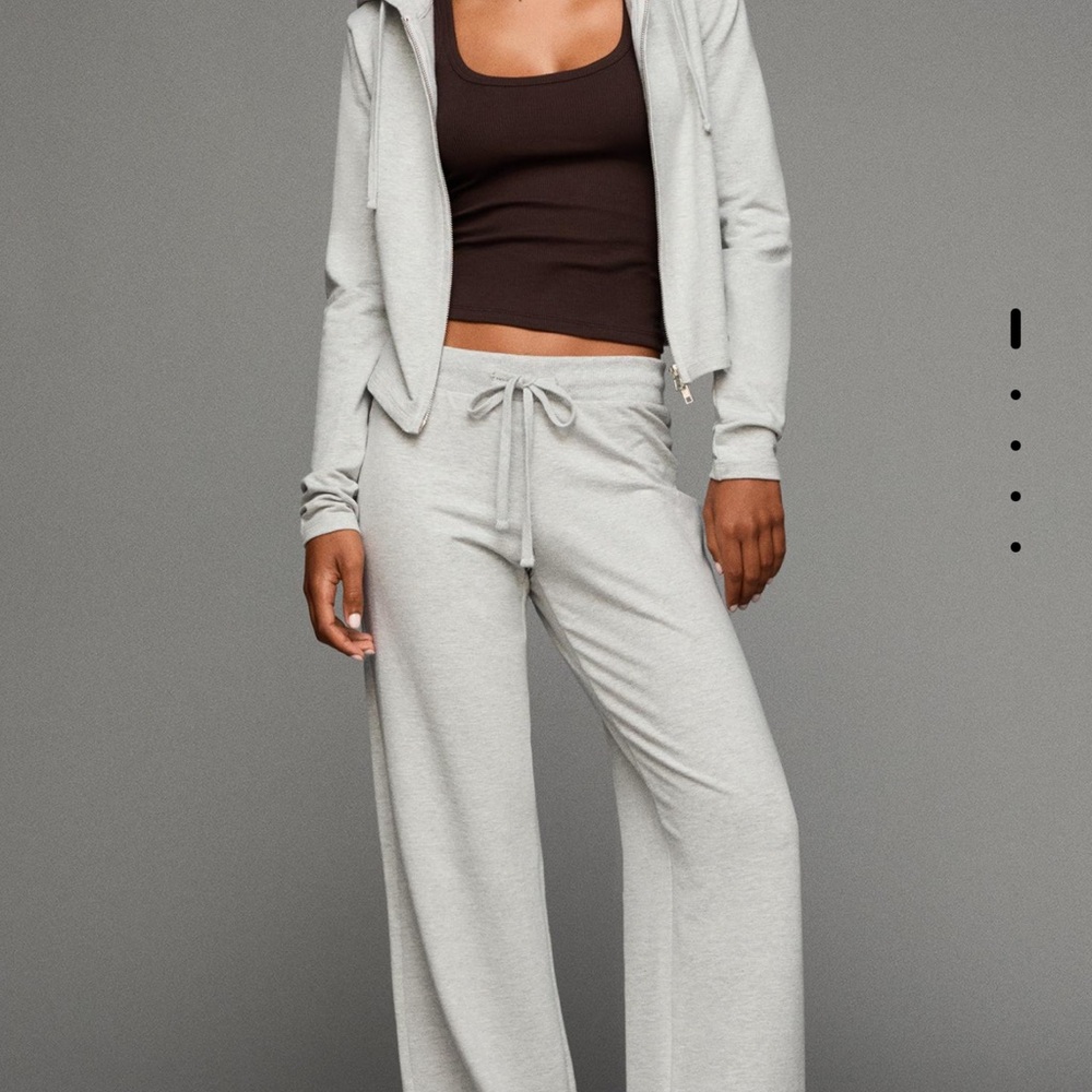 Bershka Light Gray Women's Track Pants